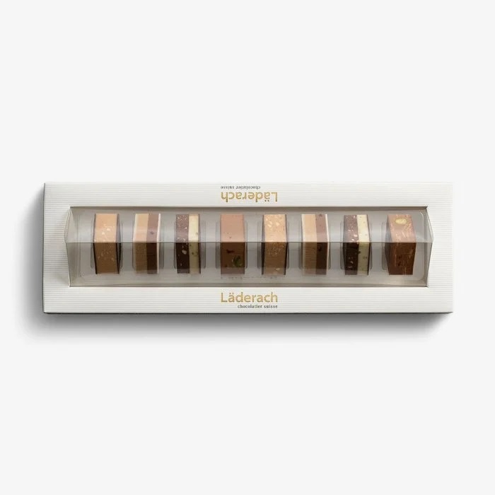 Gianduja Praline Gift Box 8pcs Läderach Chocolatier Suisse