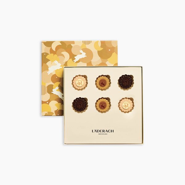 Läderach Mid-Autumn Chocolate Gift Box, 6pcs