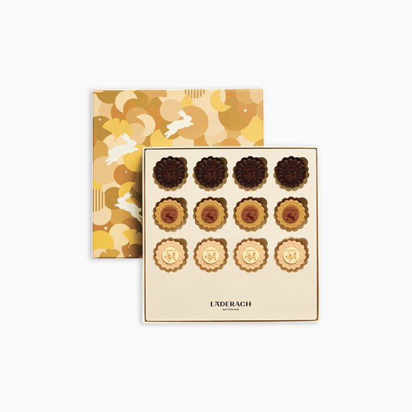 Läderach Mid-Autumn Chocolate Gift Box, 12pcs