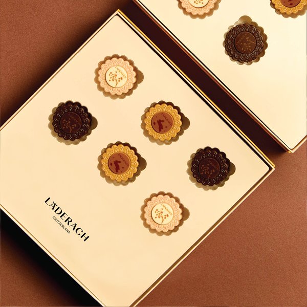 Läderach Mid-Autumn Chocolate Gift Box, 6pcs