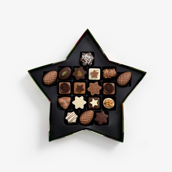 Praline Christmas Star Assorted, 18pcs