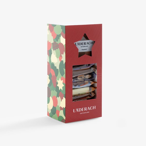 FrischSchoggi Mini Christmas Gift Box, 12pc