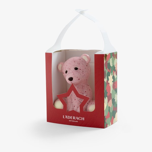 Raspberry White Chocolate Christmas Teddy